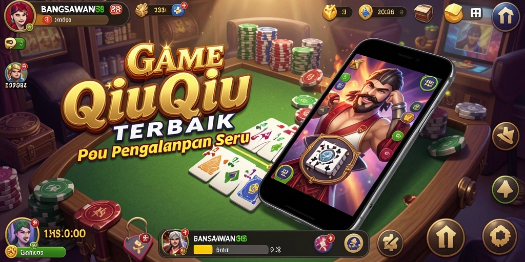 Tampilan gameplay seru dalam BANGSAWAN88 yang menampilkan kartu QiuQiu.