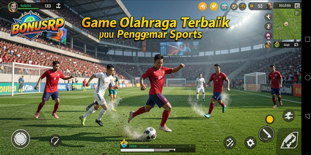Tampilan menarik BONUSRP yang menunjukkan keseruan pertandingan olahraga.
