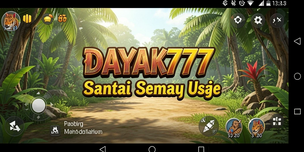 Tampilan gameplay menarik dan penuh warna dari DAYAK777.