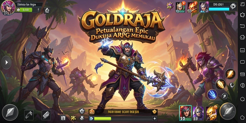 Tangkapan layar menunjukkan pertarungan seru dalam game ARPG.