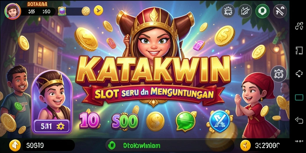 Tampilan utama KATAKWIN dengan elemen permainan Slot yang menarik.
