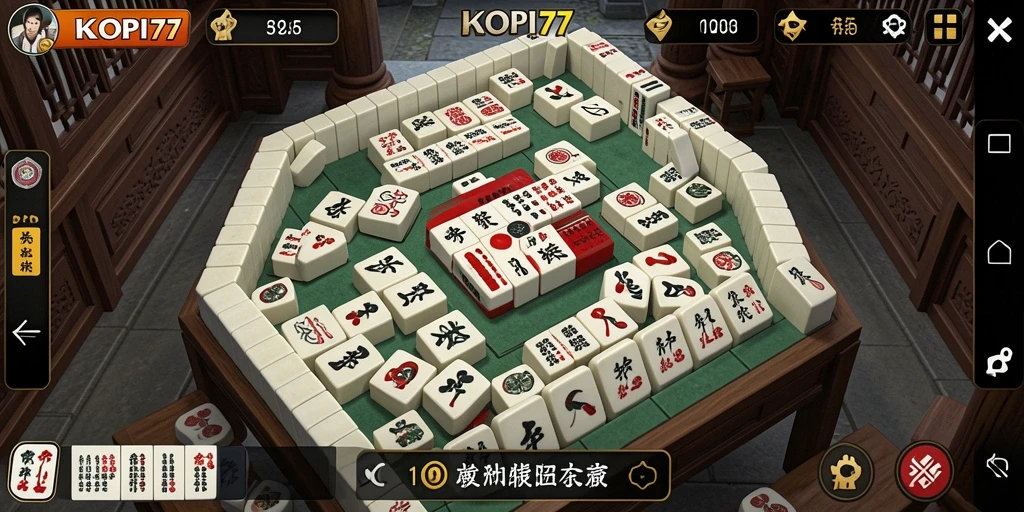 Tampilan screenshot game KOPI77 dengan gameplay Mahjong yang menarik.