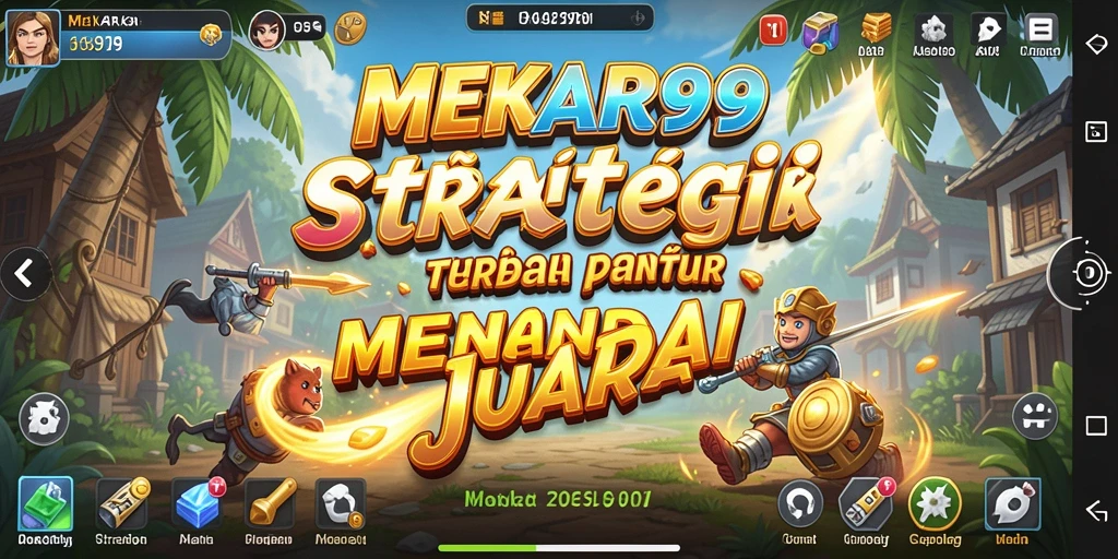Gambaran mendebarkan gameplay strategi di MEKAR99.