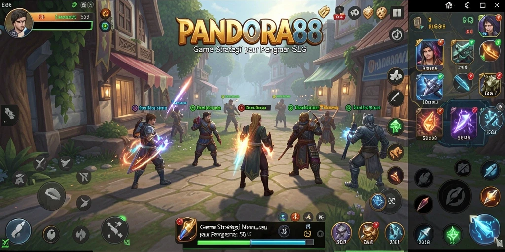 Screenshot PANDORA88 menampilkan aksi perang strategi antara pemain.