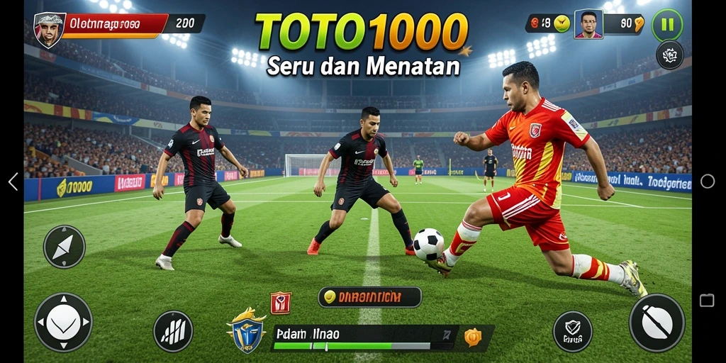 Tampilan gameplay seru dari TOTO1000 dengan berbagai olahraga.