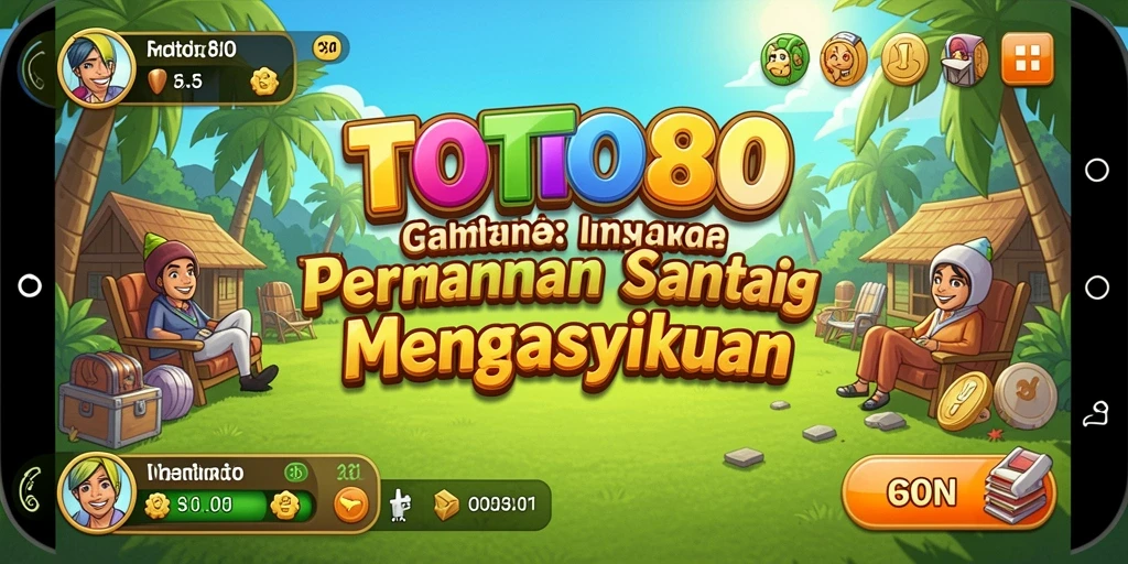 Tampilan gameplay TOTO80 yang penuh warna dan seru.