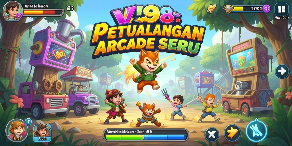 Tangkapan layar menunjukkan gameplay seru V98 dalam aksi.
