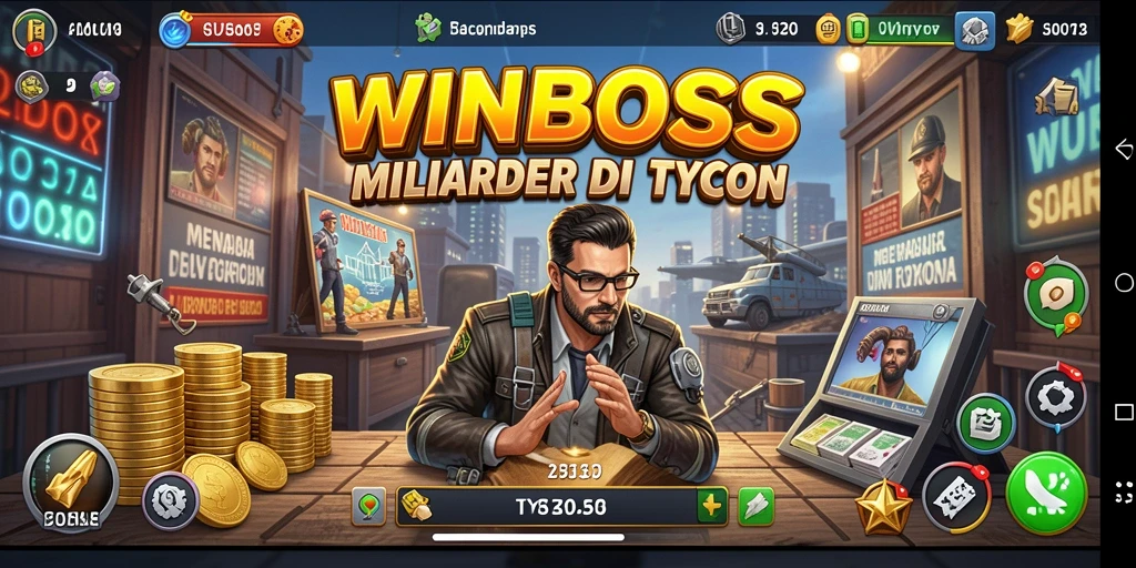 Screenshot gameplay WINBOSS yang menunjukkan keseruan bermain Tycoon.